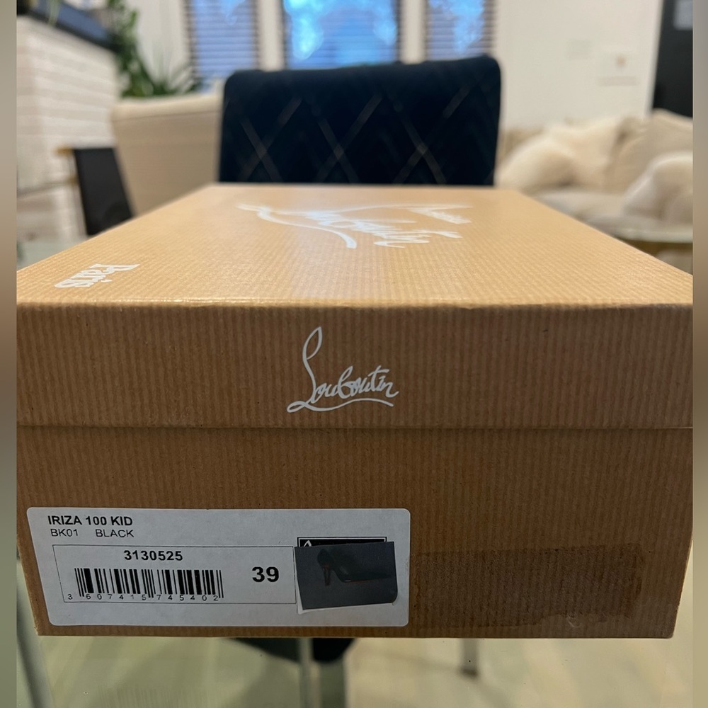 Christian Louboutin Iriza 100 mm Pumps - Nappa leather - Black, Sz 39 - Picture 5 of 5